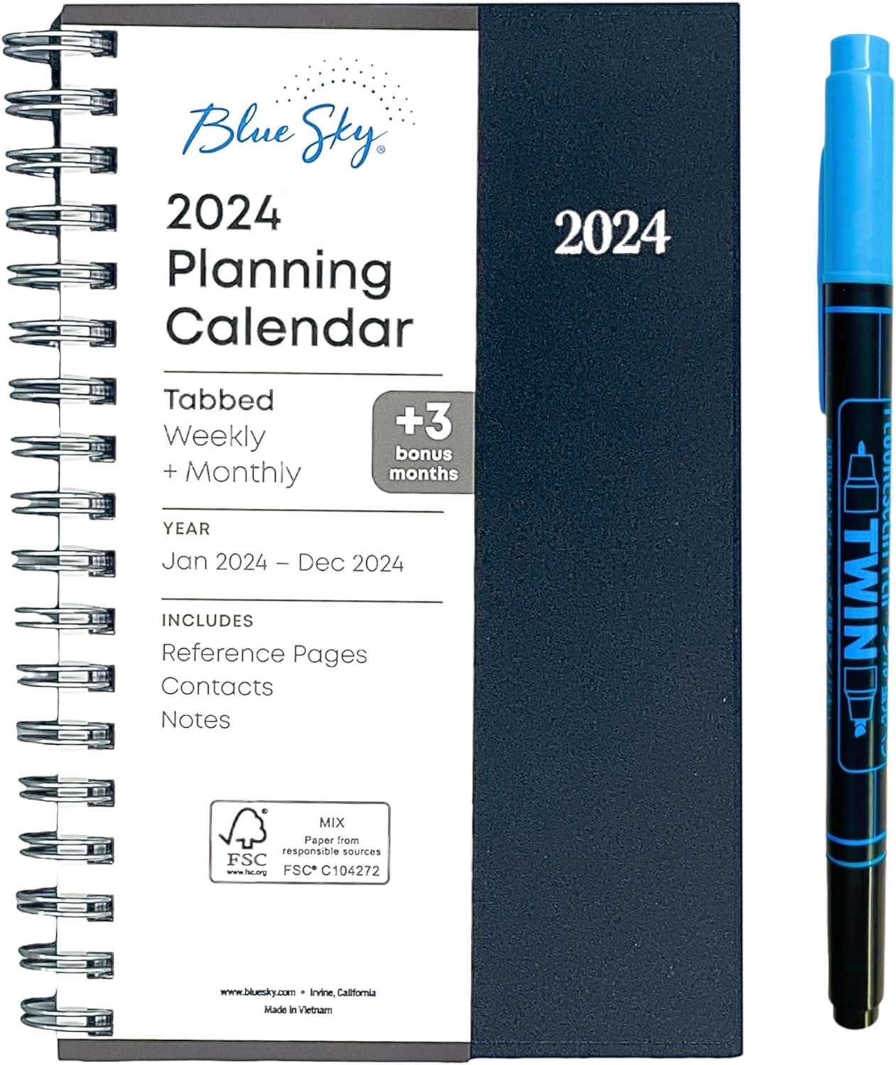 Feuerstein Pen And 2024 Bluesky Weekly Monthly Pocket Size Planner 3  feuerstein-pen-and-2024-bluesky-weekly-monthly-pocket-size-planner-3