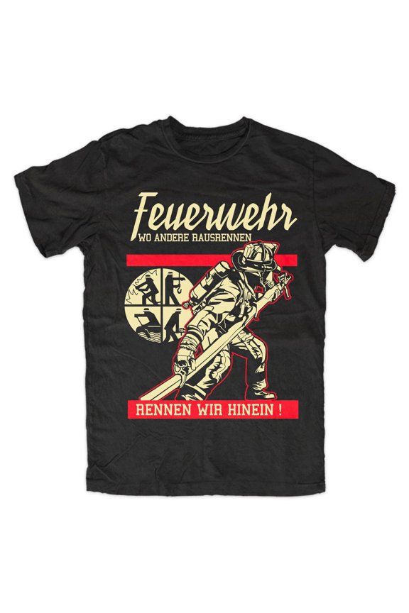 Feuerwehr 4 T-Shirt Freiwillige,FFW,Helden,Einsatz,Kult,Rettung,Rescue,THW