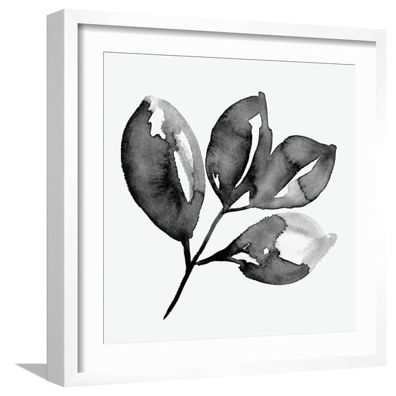Art.com Feuille II Art Print by Melissa Wang, White Frame Wall Art, 21" x 21"