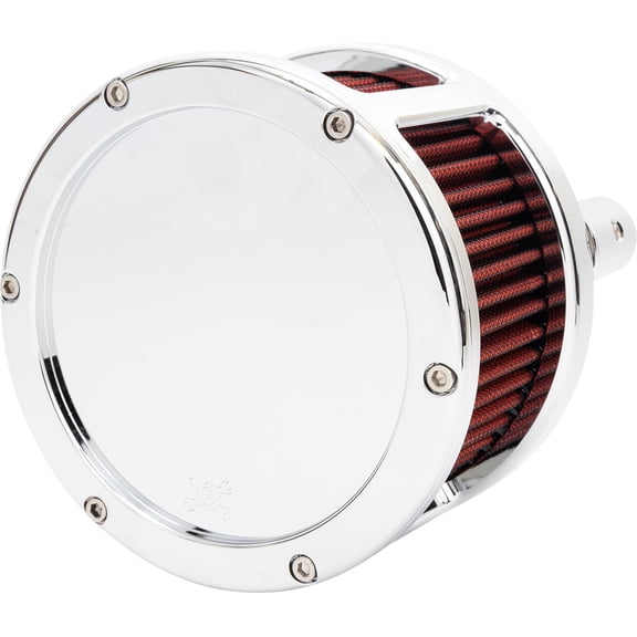 Feuling BA Race Series Chrome Body - Solid Cover - Red Air Cleaner Kit (5427)