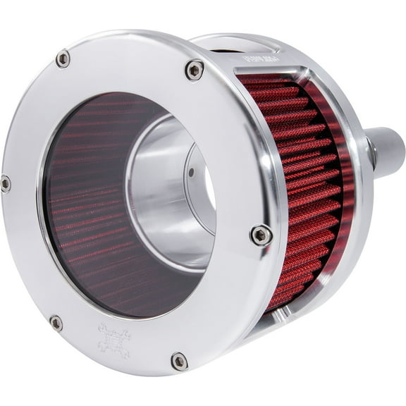 Feuling BA Race Series Raw Body - Clear Cover - Red Air Cleaner Kit (5422)