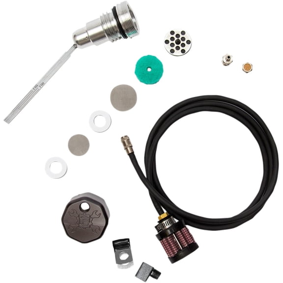 Feuling Black Cap Vented Dipstick for TC '06-'17 Dyna (3090)