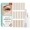 thumbnail image 1 of Invisible Double Eyelid Tape for Hooded Eyes - 480 Pcs Waterproof Eyelid Lift Strips, 3 Custom Shapes (Olive, Slim, Wide) for Instant Eye Definition, Skin-Friendly Makeup Tape Set, 1 of 9