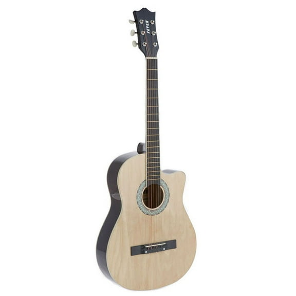 Fever 3/4 Acoustic Cutaway 38 Inches Guitar Natural, FV-030C-NT