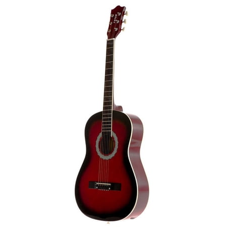 Fever 3/4 Size Acoustic Guitar 38 Inches Redburst, FV-030-DRD