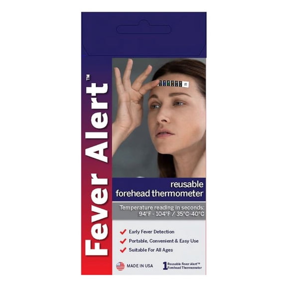Fever Alert Reusable Forehead Thermometer Strip