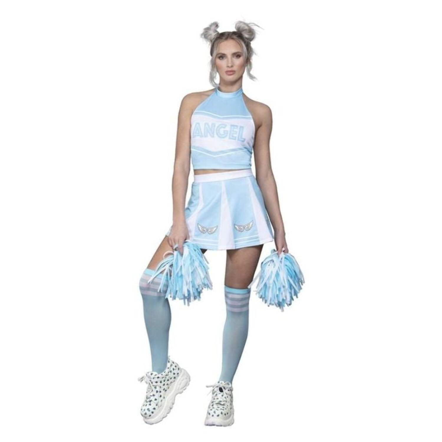 Fever Angel Cheerleader Costume Blue Fever Angel Cheerleader Costume Blue