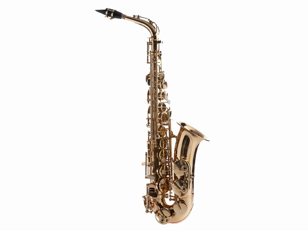 Fever Beginner Student Eb Alto Saxophone Gold with Case - Walmart.com