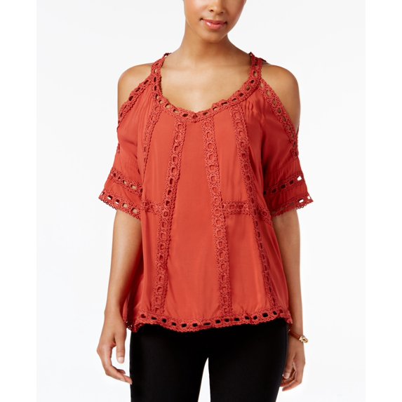 Fever Cold Shoulder Top Tandori Rust XL