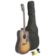 thumbnail image 1 of Fever Dreadnought Cutaway Acoustic Guitar Sunburst with Bag, Tuner and Strings, 1 of 1