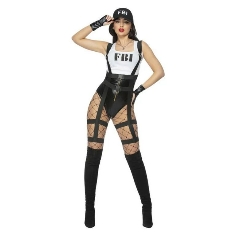 Fever FBI Costume Adult Black Fever FBI Costume Adult Black