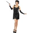 thumbnail image 1 of Smiffy's Fever Women's Flapper Foxy Black Costume Size Medium 10-12, 1 of 2