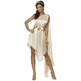 Fever Goddess Costume Adult White Gold Dress Belt Fever Goddess Costume Adult White Gold Dress Belt