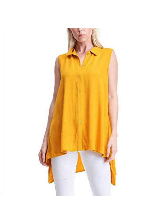 Fever Ladies' Sleeveless Blouse. mango mojito M