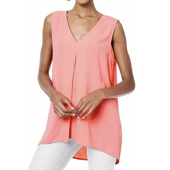Fever Ladies' Sleeveless Tunic (Peachy Pink, Medium)