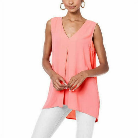 Fever Ladies' Sleeveless Tunic, Peachy Pink Small