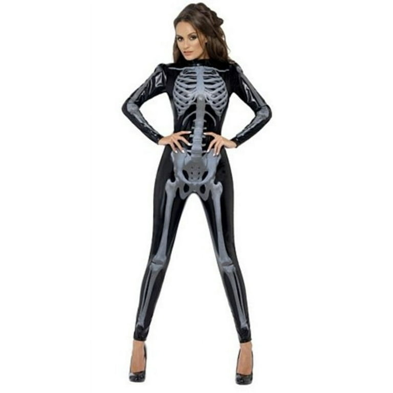 Fever Skeleton Costume Black Adult Fever Skeleton Costume Black Adult