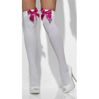 Sheer Hold Ups Adult White Sheer Hold Ups Adult White