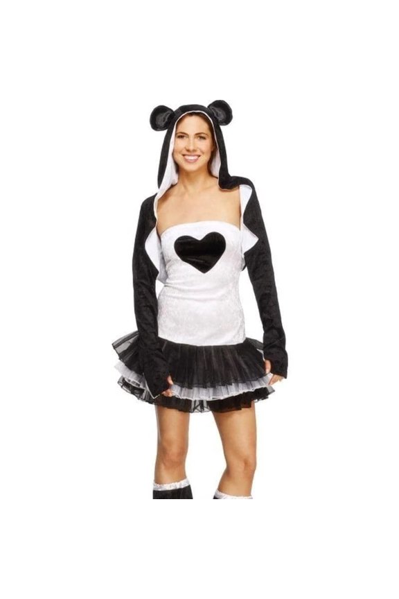 Fever Panda Costume Tutu Dress Adult White Black X Small Female Fancy Party Book Week Halloween