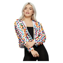 Fever Pom Festival Jacket Rainbow Fever Pom Festival Jacket Rainbow