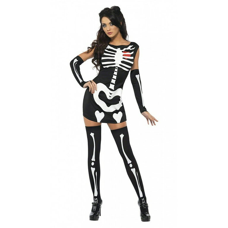 Fever Skeleton Costume Black Adult Fever Skeleton Costume Black Adult