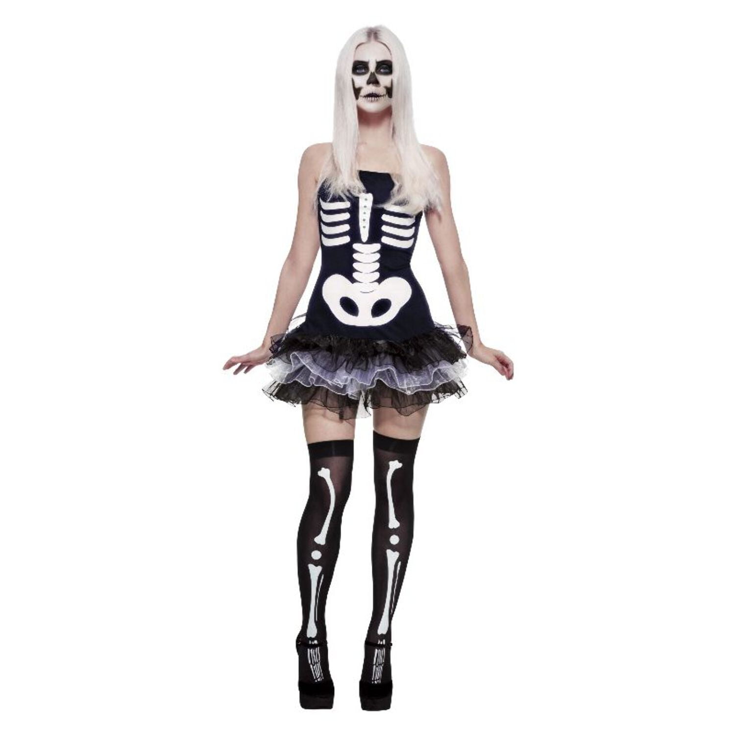 Fever Skeleton Costume Black Adult Fever Skeleton Costume Black Adult