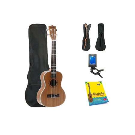 Fever Tenor Ukulele 26 inch with Bag, Tuner and Beginner's Guide, Mahogany
