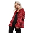 thumbnail image 1 of Fever Tinsel Festival Jacket, Red, 1 of 3