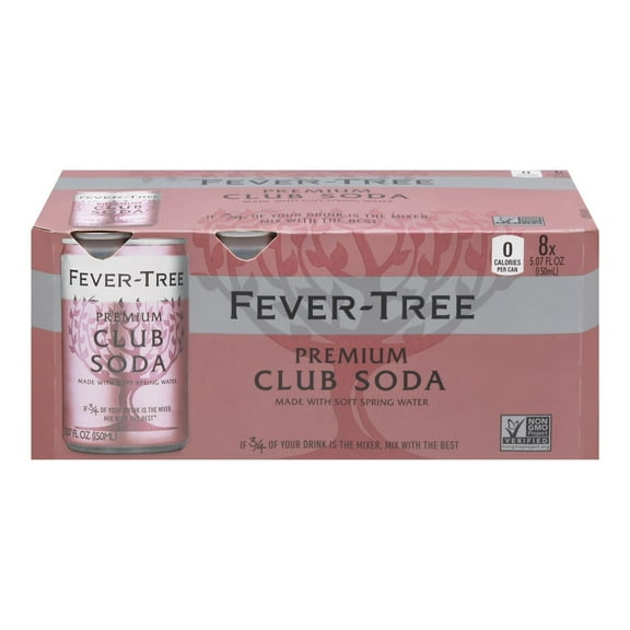 Fever-Tree Club Soda 150ml Cans; 8-pack