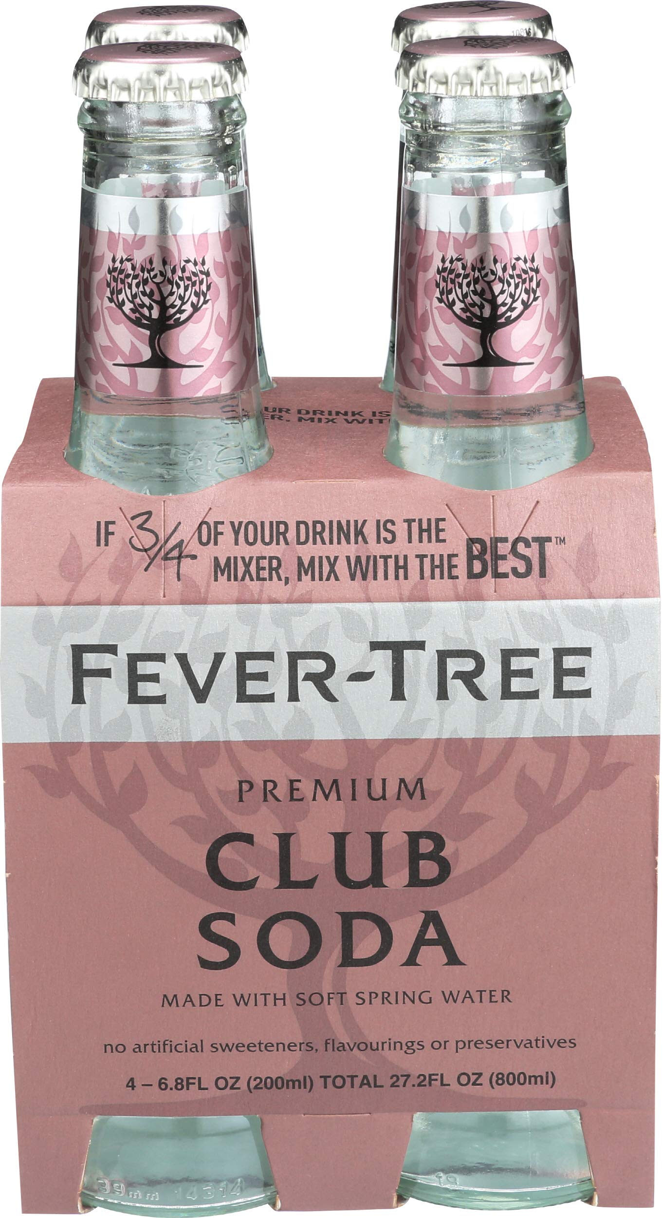 FeverTree Club Soda, 4Pack