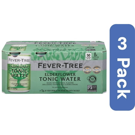 Fever Tree Elderflower Tonic Water 40.56 oz (Pack Of 3)