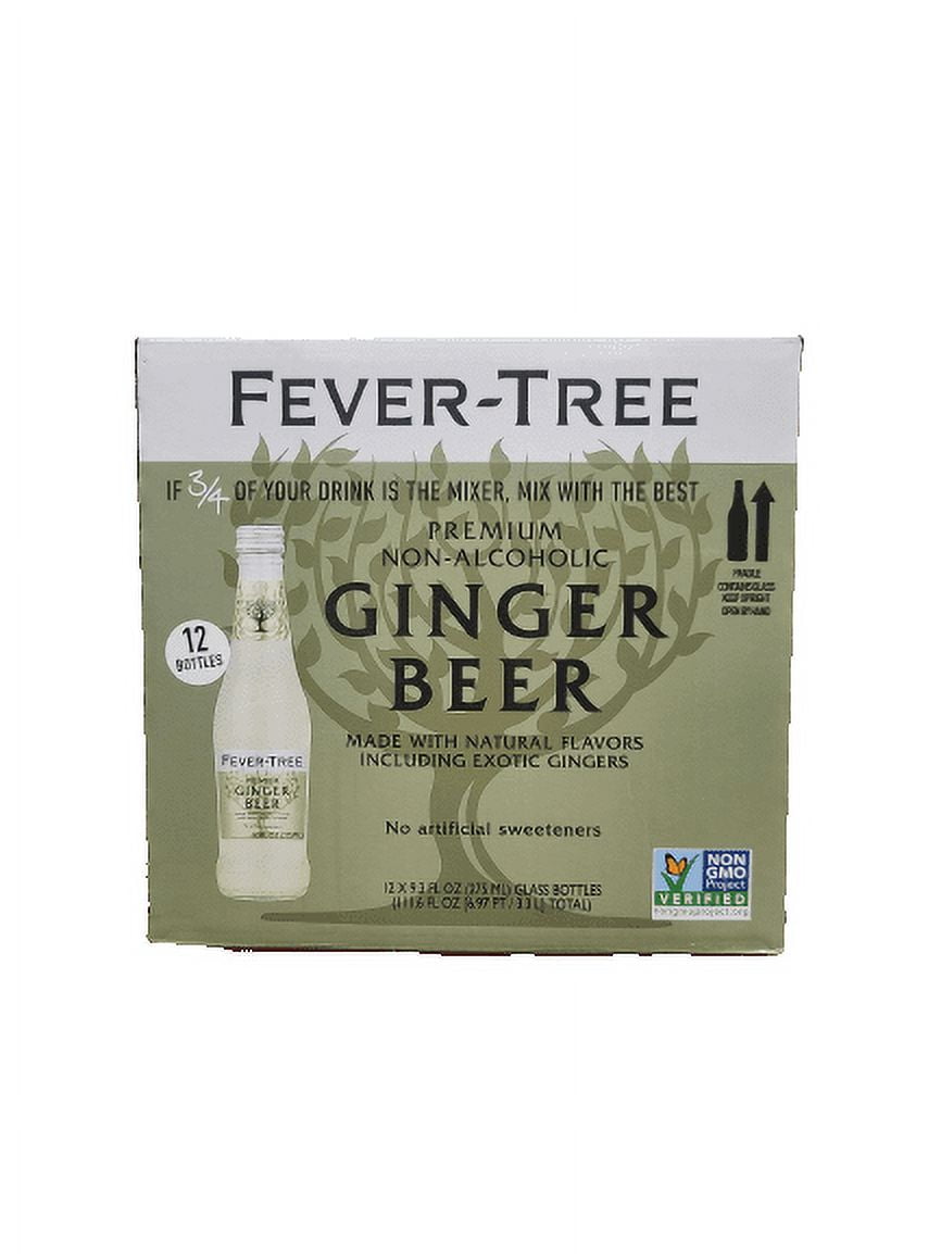 Fever Tree Ginger Beer 9.3 oz, Pack of 12 NonAlcoholic Mixer