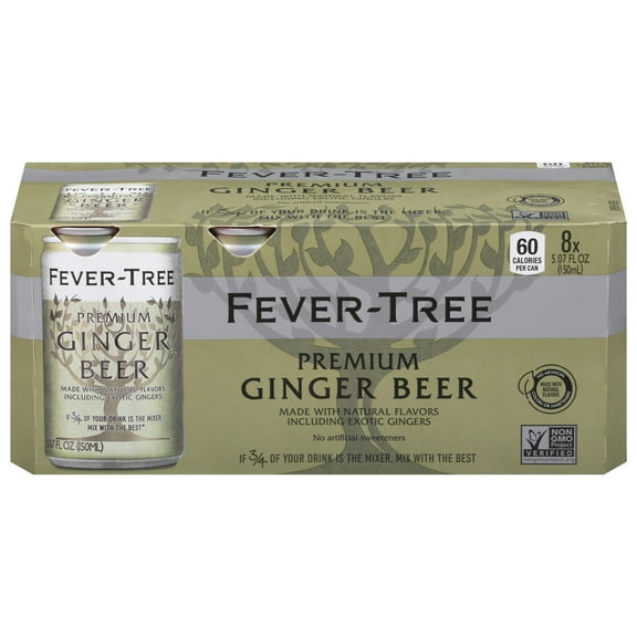 Fever Tree Ginger Beer Cans 8 Pack 40.56 fl oz (Pack of 3)