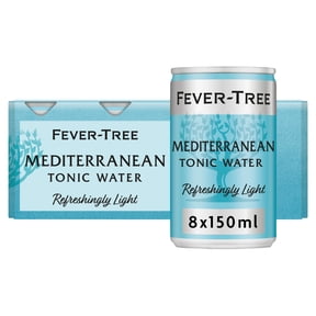 Fever Tree Light Mediterranean Tonic Water Cans 8X150ml, Imported from Britain