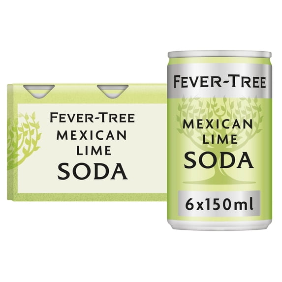 Fever-Tree Mexican Lime Soda 6x150ml, Imported from Britain