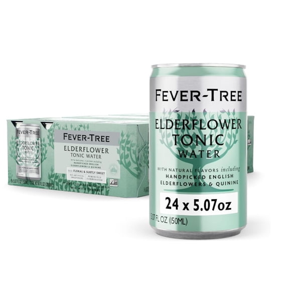 Fever-Tree Premium Elderflower Tonic 5.07 Fl Oz Cans 24 Pk