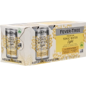 Fever-Tree Light Premium Tonic, 8 Pack, 150 ML Aluminum Cans, 0% ABV