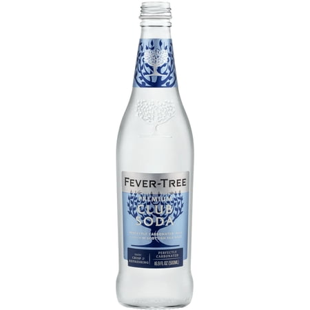 Fever-Tree Premium Club Soda, 500 ML Glass Bottle, 0% ABV