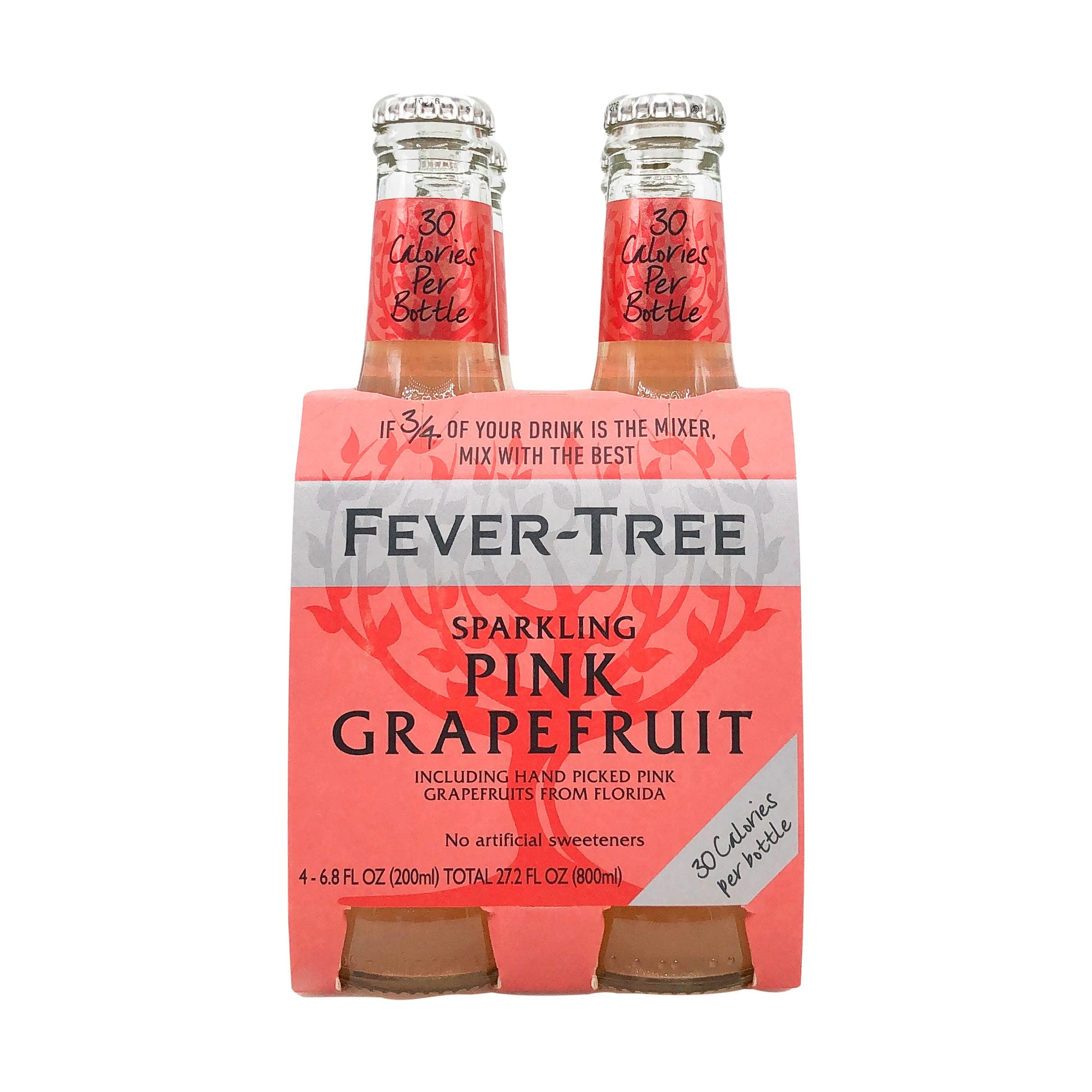 FeverTree Sparkling Pink Grapefruit Mixer, 6.8 Fl Oz (Pack Of 4