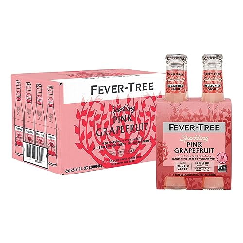 Fever Tree Sparkling Pink Grapefruit Premium Mixer Refreshing Beverage for Cocktails