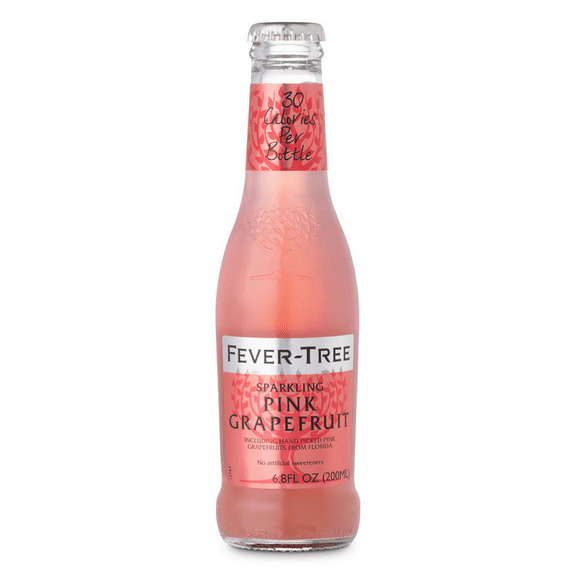 Fever Tree Sparkling Pink Grapefruit Soda, 27.2 fl oz [Pack of 6]