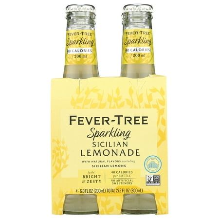 Fever-Tree Sparkling Sicilian Lemonade 6X4X200Ml 27.2 Fluid Ounce Pack Of 6
