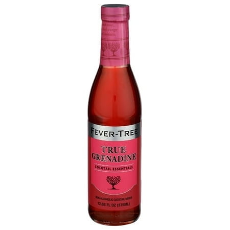 Fever-Tree True Grenadine Syrup, Non-Alcoholic Cocktail Mixer, 12.68 fl oz Glass Bottle