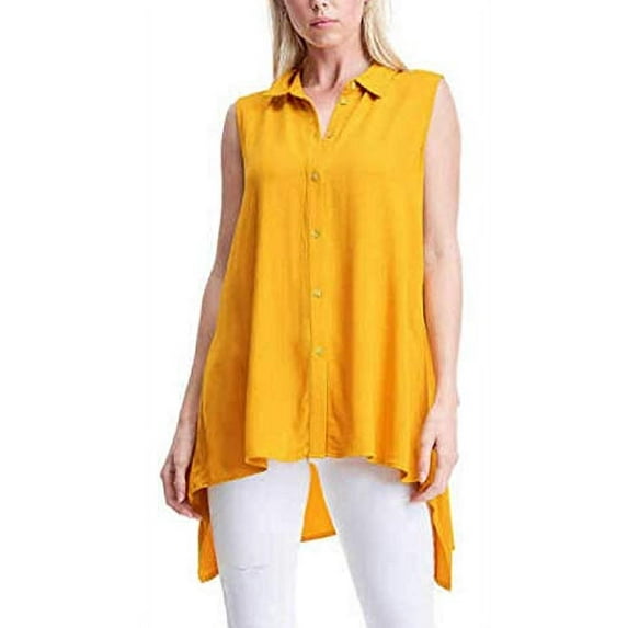 Fever Womens Sleeveless Blouse Shirt Top,Mango Mojito,XX-Large