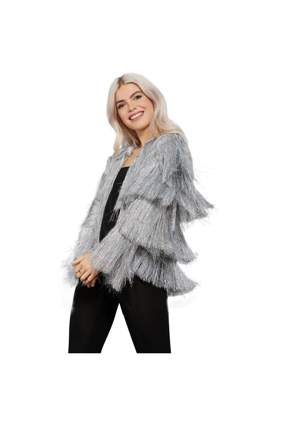 Fever Womens Tinsel Festival Costume Jacket