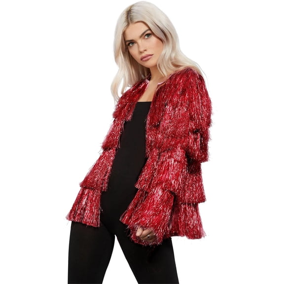 Fever Womens Tinsel Festival Costume Jacket