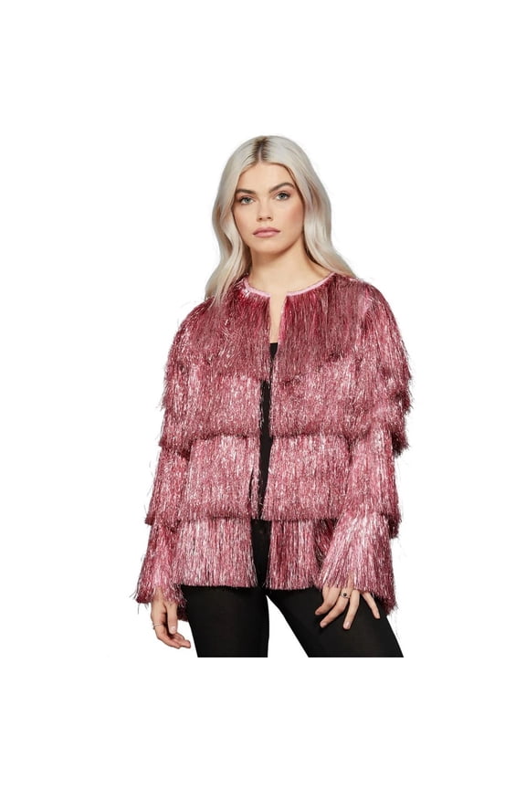 Fever Womens Tinsel Plus Festival Costume Jacket