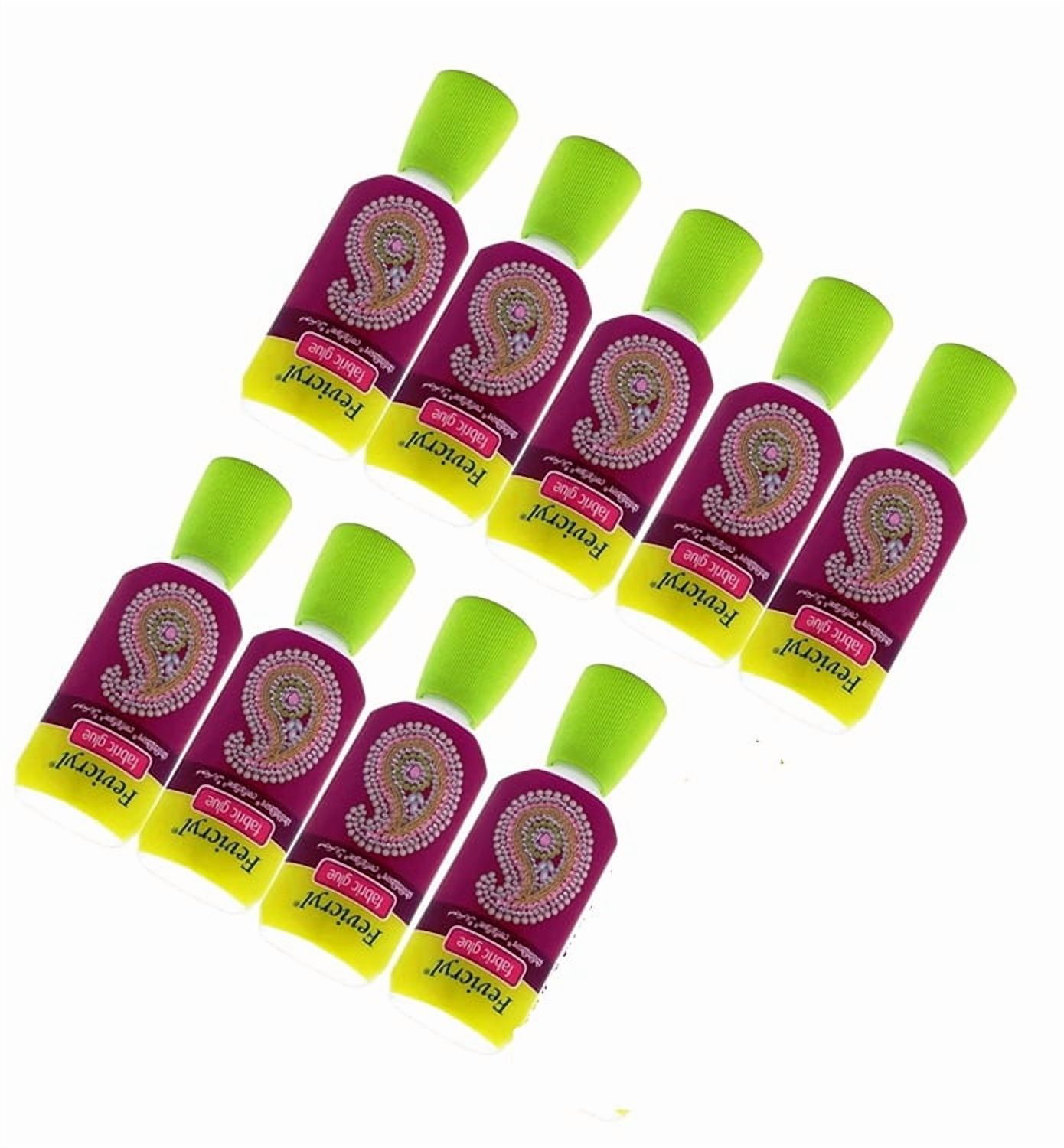 Fevicryl Fabric Glue 30ML for Making Lippan Sticking Beads,Ribbon,Design Clothes,Ornaments,Mirror,Patchwork,Stones, Laces, Sequins Jewellery Embroidery MDF Board Foil Art DIY Crafts Works Etc 9 pcs