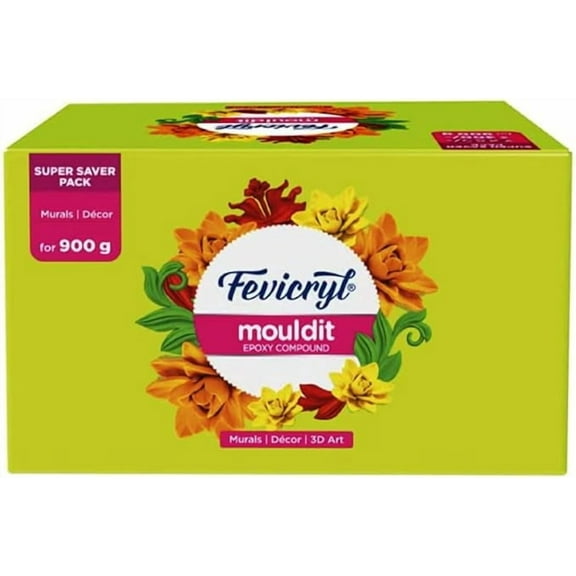 Fevicryl Mould Clay 1Box - 900Grm for Modelling and Sculpting, Air Dry Clay for 3D DIY Making Drawing Art and Craft, Painting Artists, Students, Works Handmade Decoration Gift for any Occasion Etc
