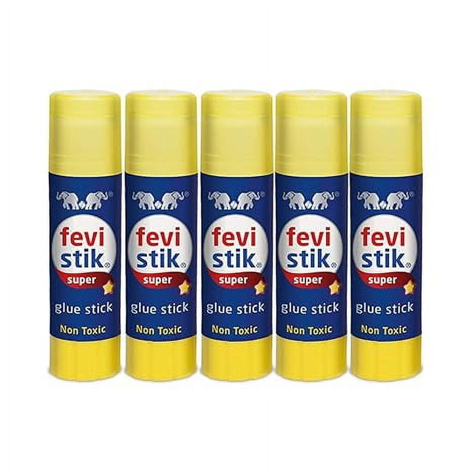 Fevistik Super Glue Stick Non-Toxic Transparent Adhesive 15GM - Pack of 10